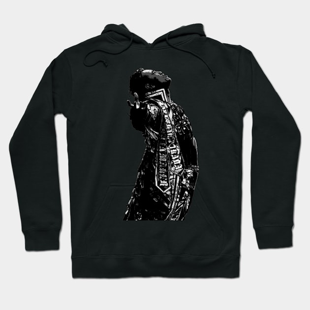 Rainmaker Black and White Hoodie by MaxMarvelousProductions